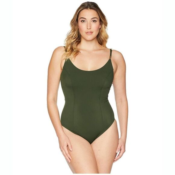 New! AMORESSA MIRACLESUIT Green Women's One-Piece Swimsuit Bathing Suit Size 6 - Picture 1 of 9